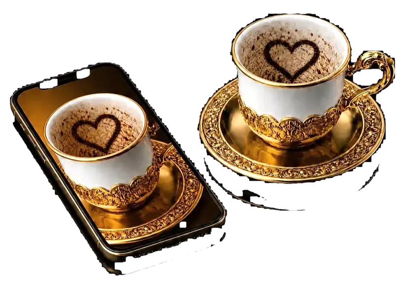 Fincan ve telefon